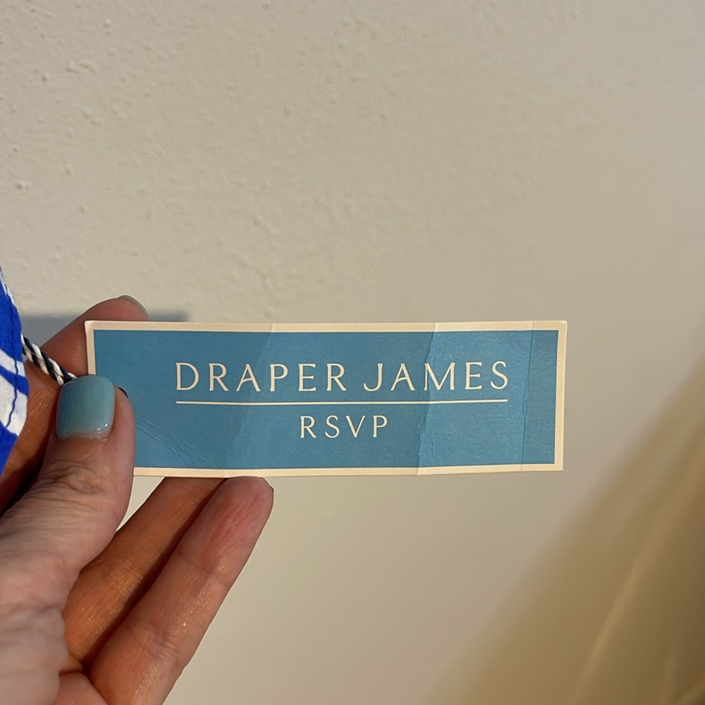 Draper James Blue and White Wrap Sundress - Picture 7 of 13